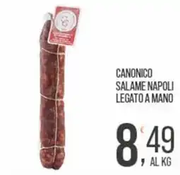 Cash pro Canonico salame napoli legato a mano offerta