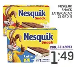 Eurocash Nesquik Snack Latte offerta