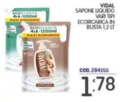 Eurocash Vidal sapone liquido offerta