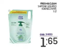 Eurocash Fresh & Clean sapone liquido igienizzante offerta