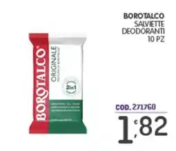 Eurocash Borotalco salviette deodoranti offerta