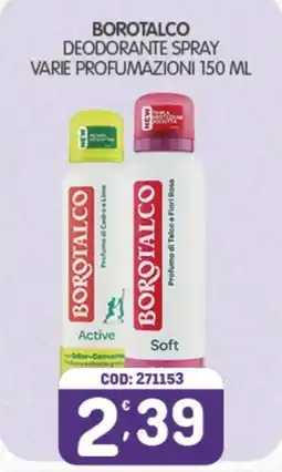 Eurocash Borotalco deodorante spray offerta