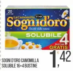 Cash pro Sogni d'oro camomilla solubile offerta