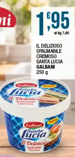 Sidis Il Delizioso Spalmabile Cremoso Santa Lucia Galbani offerta