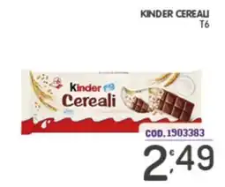 Eurocash Kinder Cereali offerta
