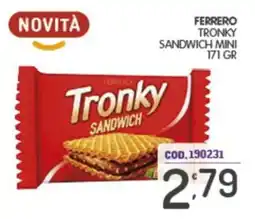 Eurocash Ferrero Tronky Sandwich Mini offerta