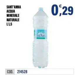Adhoc Acqua minerale naturale Sant'Anna offerta