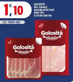 Adhoc Golosità del casale salumi affettati offerta