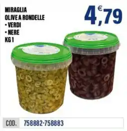 Adhoc Miraglia olive a rondelle offerta