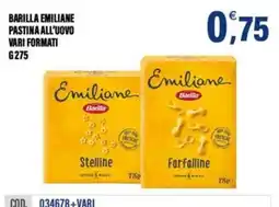 Adhoc Barilla Emiliane pastina all'uovo offerta