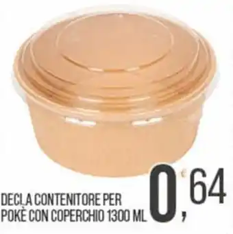 Cash pro Decla contenitore per poké con coperchio offerta