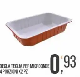 Cash pro Decla teglia per microonde offerta