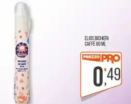 Cash pro Elrios bicchieri da caffè offerta