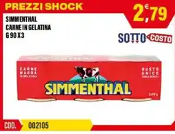 Adhoc Simmenthal carne in gelatina offerta