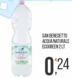 Cash pro San Benedetto acqua naturale ecogreen offerta