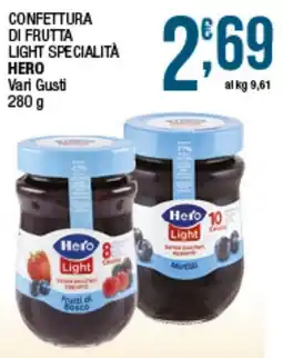Sidis Confettura di frutta light specialità Hero offerta