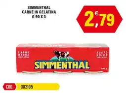 Adhoc Simmenthal carne in gelatina offerta