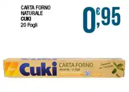 Sidis Carta forno naturale Cuki offerta