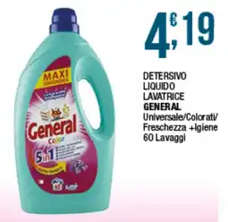 Sidis Detersivo liquido lavatrice General Color offerta