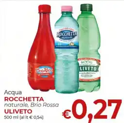 Maxi Nonna Isa Acqua ROCCHETTA naturale, Brio Rossa ULIVETO offerta