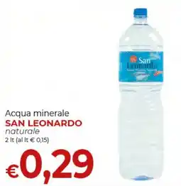 Maxi Nonna Isa Acqua minerale San Leonardo naturale offerta