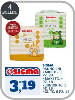 Ok Sigma Sigma pannolini offerta