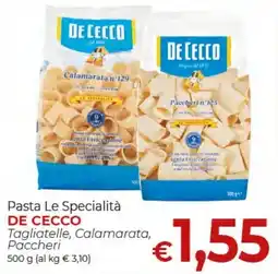 Maxi Nonna Isa Pasta Le Specialità DE CECCO Tagliatelle, Calamarata, Paccheri offerta