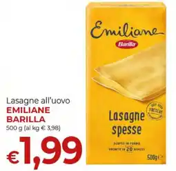 Maxi Nonna Isa Lasagne all'uovo Emiliane Barilla offerta