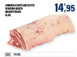 Adhoc Lombata 8 coste con filetto di bovino adulto Mazury Fresco offerta