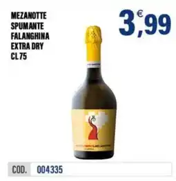 Adhoc Mezanotte spumante falanghina extra dry offerta