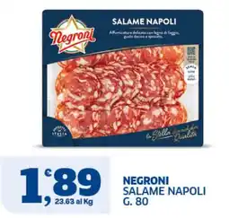 Ok Sigma Negroni Salame Napoli offerta