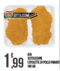 Netto Supermercati Aia sottillissime cotolette di pollo panate offerta