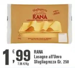 Conté Supermercati RANA Lasagne all’Uovo Sfogliagrezza offerta
