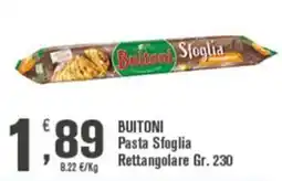 Conté Supermercati Buitoni Pasta Sfoglia Rettangolare offerta