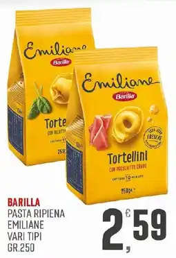 Maxipiù Barilla pasta ripiena Emiliane vari tipi offerta