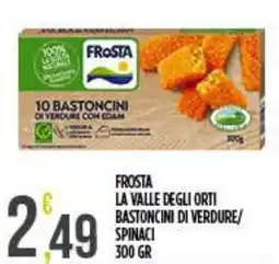 Netto Supermercati Frosta bastoncini di verdure/spinaci offerta