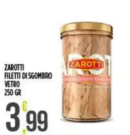 Netto Supermercati Zarotti filetti di sgombro offerta