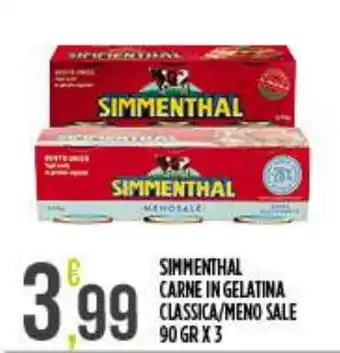 Simmenthal carne in gelatina classica/meno sale