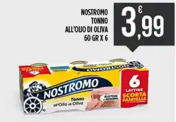 Netto Supermercati Nostromo Tonno all'Olio di Oliva offerta