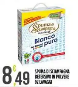 Netto Supermercati Spuma di sciampagna lavatrice bianco puro offerta