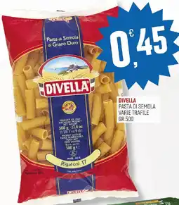 Maxipiù Divella pasta di semola varie trafile offerta