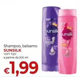 Maxi Nonna Isa Shampoo, balsamo SUNSILK offerta