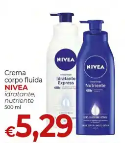 Maxi Nonna Isa Crema corpo fluida NIVEA idratante, nutriente offerta