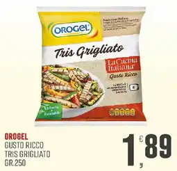 Maxipiù Orogel tris grigliato gusto ricco offerta