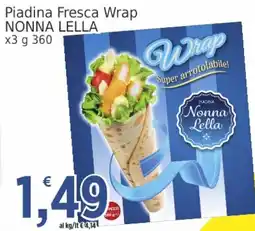 Market Ingross Piadina Fresca Wrap Nonna Lella offerta