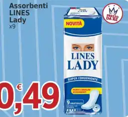 Market Ingross Assorbenti Lines Lady offerta
