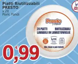 Market Ingross Piatti Riutilizzabili Presto offerta