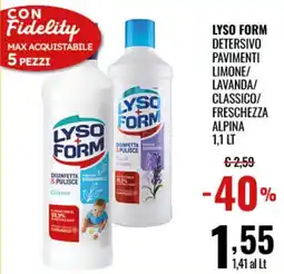 Gecop Lyso Form Detersivo Pavimenti offerta