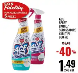 Gecop Ace spray bagno sgrassatore offerta