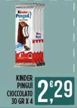 Netto Supermercati Kinder Pinguì cioccolato offerta